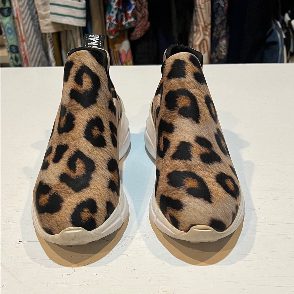 SMB Milano Leopard Print Slip-On Sneakers